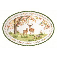 Овално плато за сервиране 35х23см Fairy Forest
